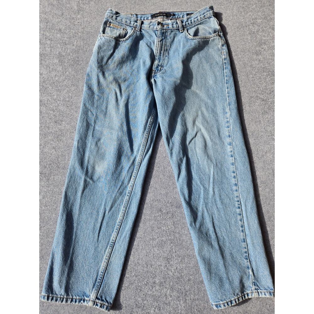 Calvin Klein Easy Fit Men's Jeans Double Stone Wash 100% Cotton 32.5x29